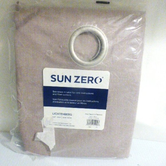 Lightenberg Taupe CURTAIN BLACKOUT Curtain 63" x 50" Sun Zero Blackout Drape - Picture 1 of 8